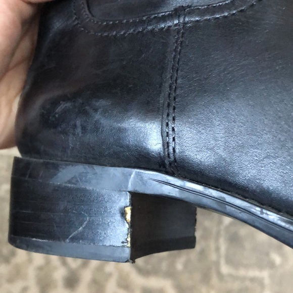 FRANCO SARTO Crane Black Leather Boots - Picture 5 of 13